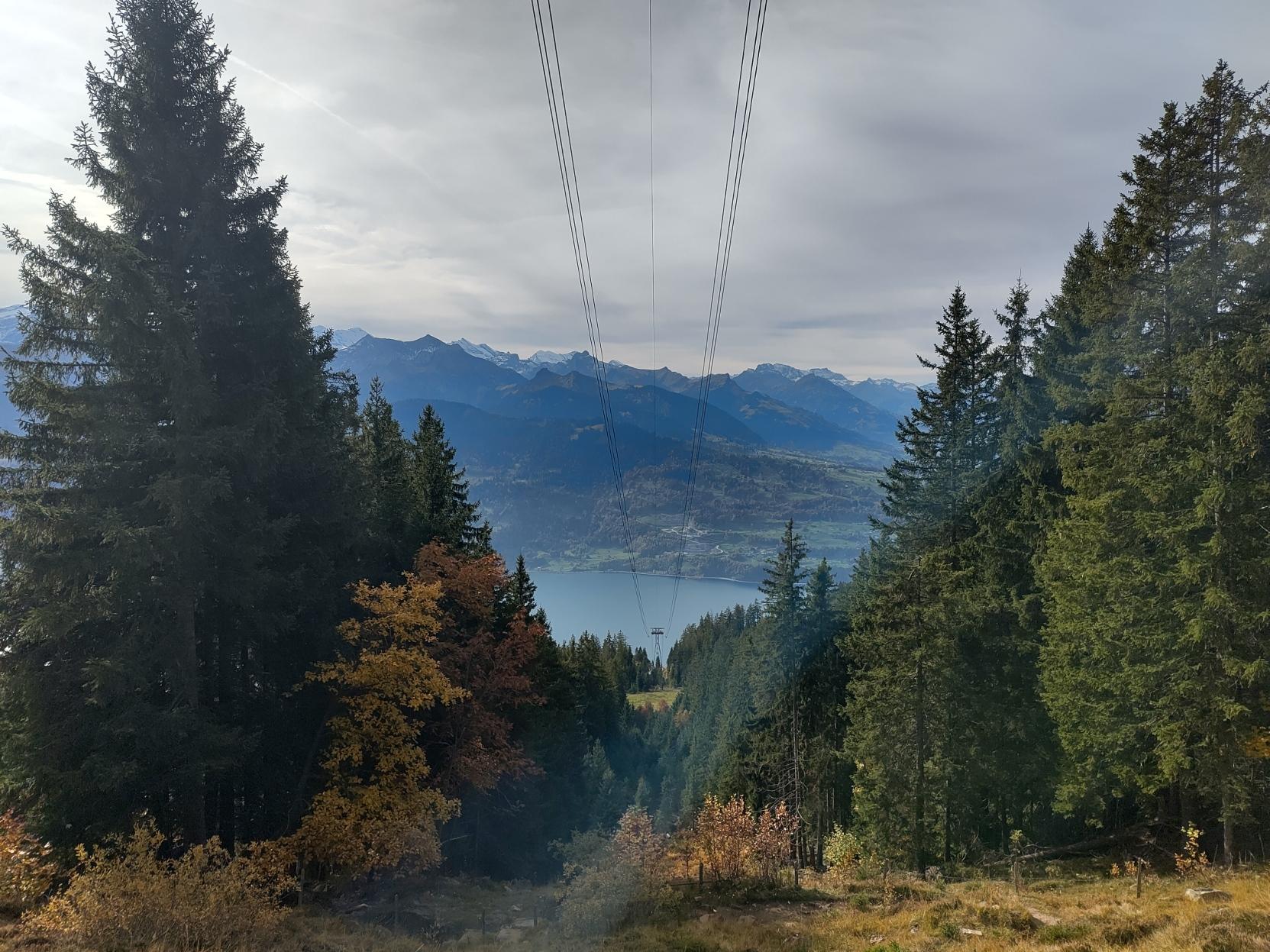 View from under the cablecar cables. As it is broken at the moment, no zooming or other sounds.